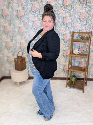Larissa Premium Long Sleeve Vneck in Florals