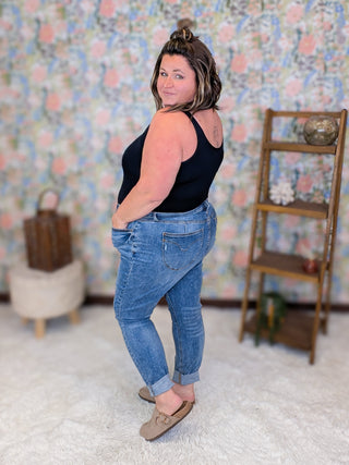 Judy Blue Shield Pocket Tummy Control Vintage Wash Skinny