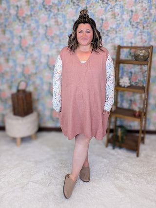 Ella Tunic Length Sweater Vest w/Pockets (2 Colors)