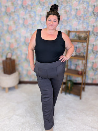 Poppy Pull On Scuba Dress Pants (4 Colors)