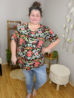 POCKETFUL OF PERFECT- PRINTS SHORT SLEEVE TOPS Michelle Mae 