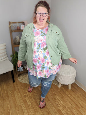 Lakeside Linen Snap Down Shacket (4 colors!)