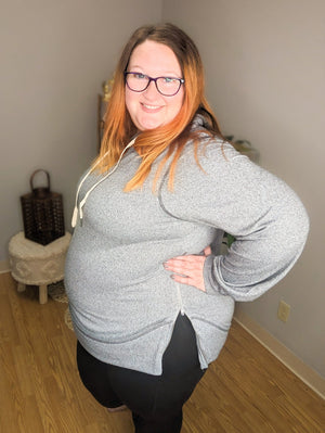 Zip it Up Hoodie in Gray hoodies WHITE BIRCH 