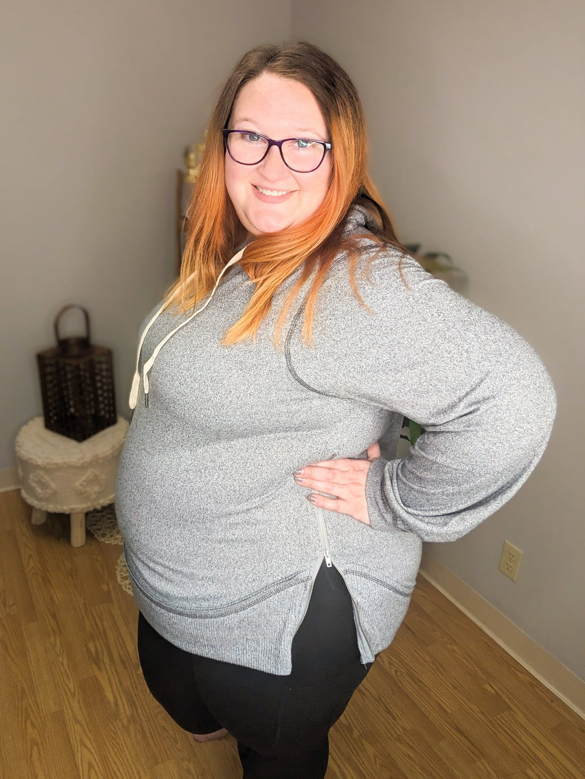 Zip it Up Hoodie in Gray hoodies WHITE BIRCH 