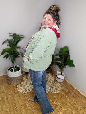 Lakeside Linen Snap Down Shacket (4 colors!)