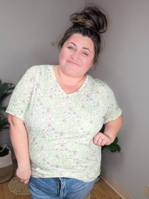POCKETFUL OF PERFECT- PRINTS SHORT SLEEVE TOPS Michelle Mae 