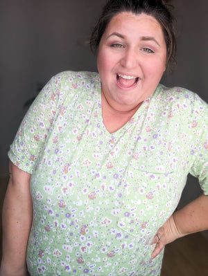 POCKETFUL OF PERFECT- PRINTS SHORT SLEEVE TOPS Michelle Mae 