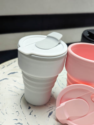 SALE- Collapsible Silicone Cups (4 colors)
