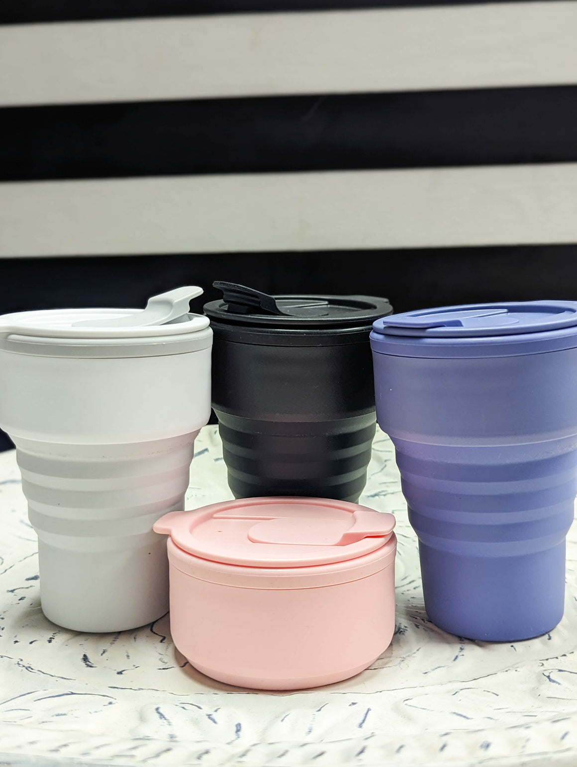 SALE- Collapsible Silicone Cups (4 colors)
