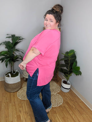 Judy Blue High Rise Weekender Slight-Cropped Wide Leg