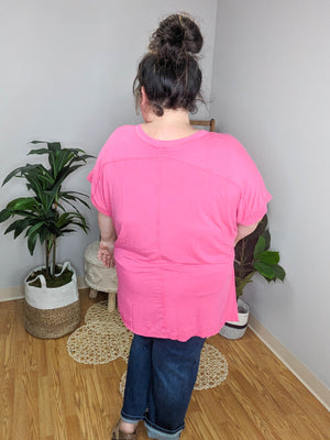 SALE- Effortless Style Relaxed Pocket Tee