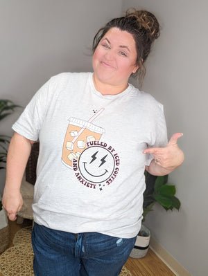 Iced Coffee and Anxiety Graphic Tee