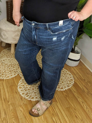 Judy Blue High Rise Weekender Slight-Cropped Wide Leg