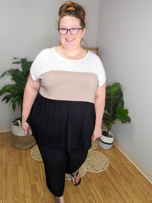 Tiers of Joy Colorblock Shaping Top