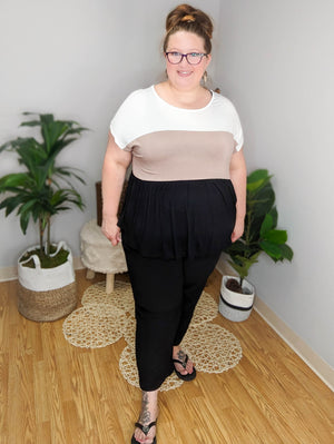 Tiers of Joy Colorblock Shaping Top