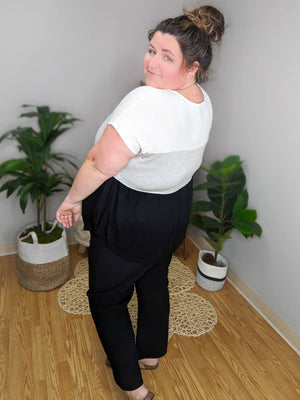 Tiers of Joy Colorblock Shaping Top
