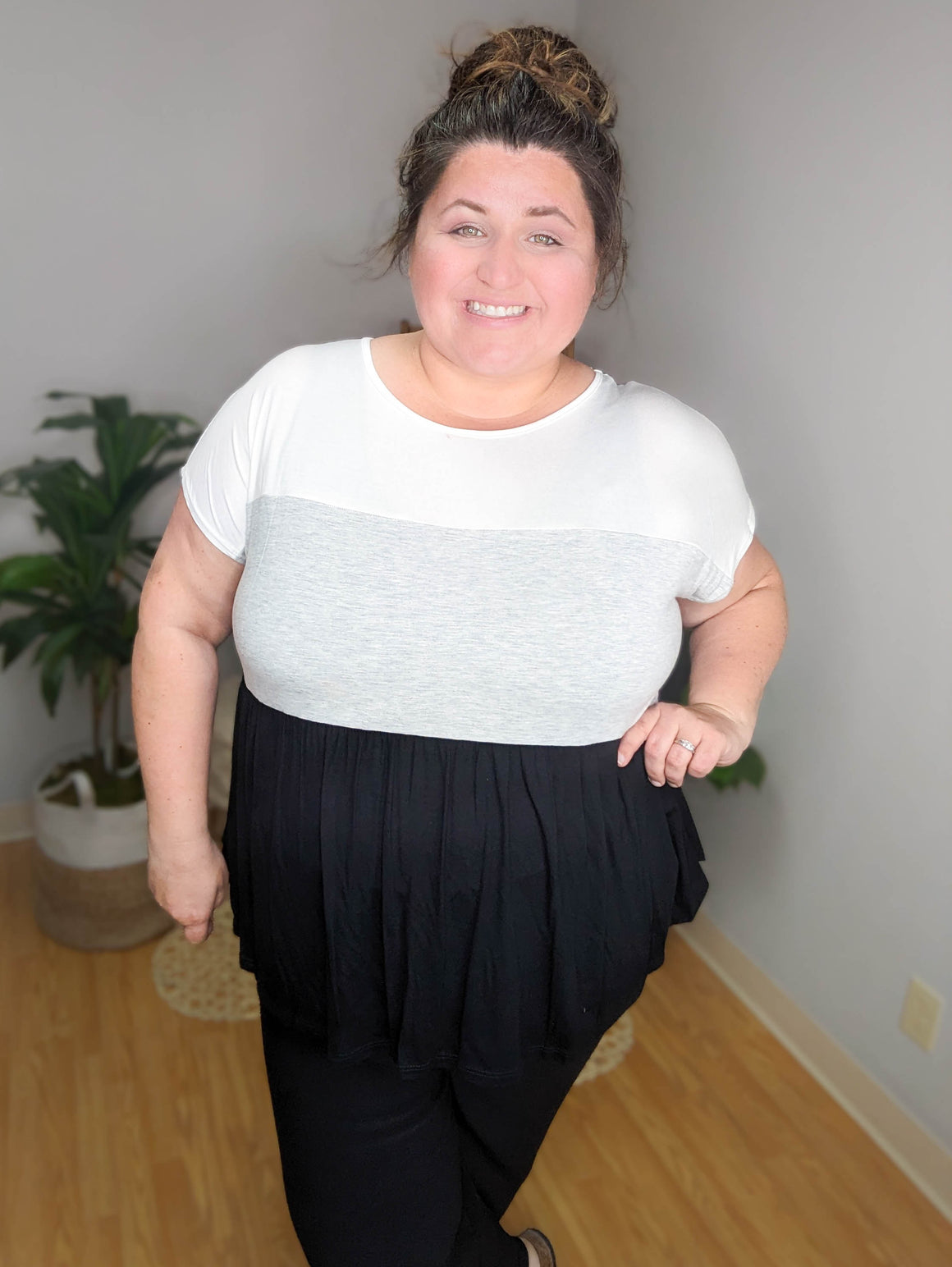 Tiers of Joy Colorblock Shaping Top