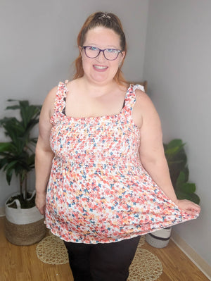 Budding Beauty Floral Smocked Tank (3 colors)