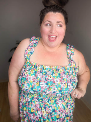 Budding Beauty Floral Smocked Tank (3 colors)