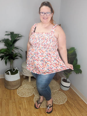 Budding Beauty Floral Smocked Tank (3 colors)