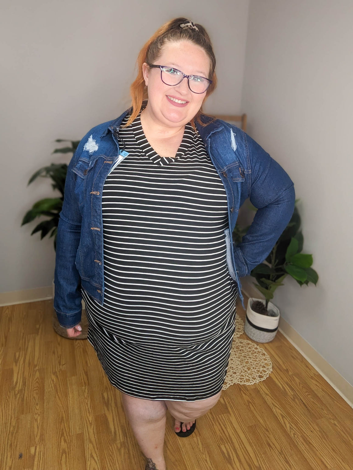SALE- Obvious Answer Striped Dress