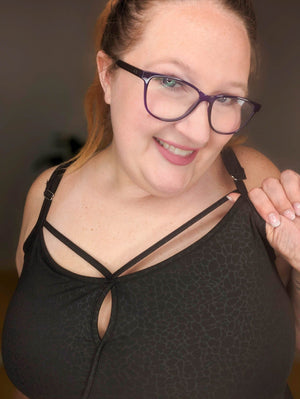 Basically Black Bralette And Leggings Set leggings WHITE BIRCH 