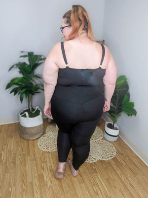 Basically Black Bralette And Leggings Set leggings WHITE BIRCH 