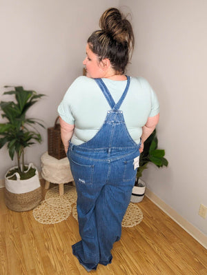 Released Hem Relaxed Overalls BOTTOMS zenana 