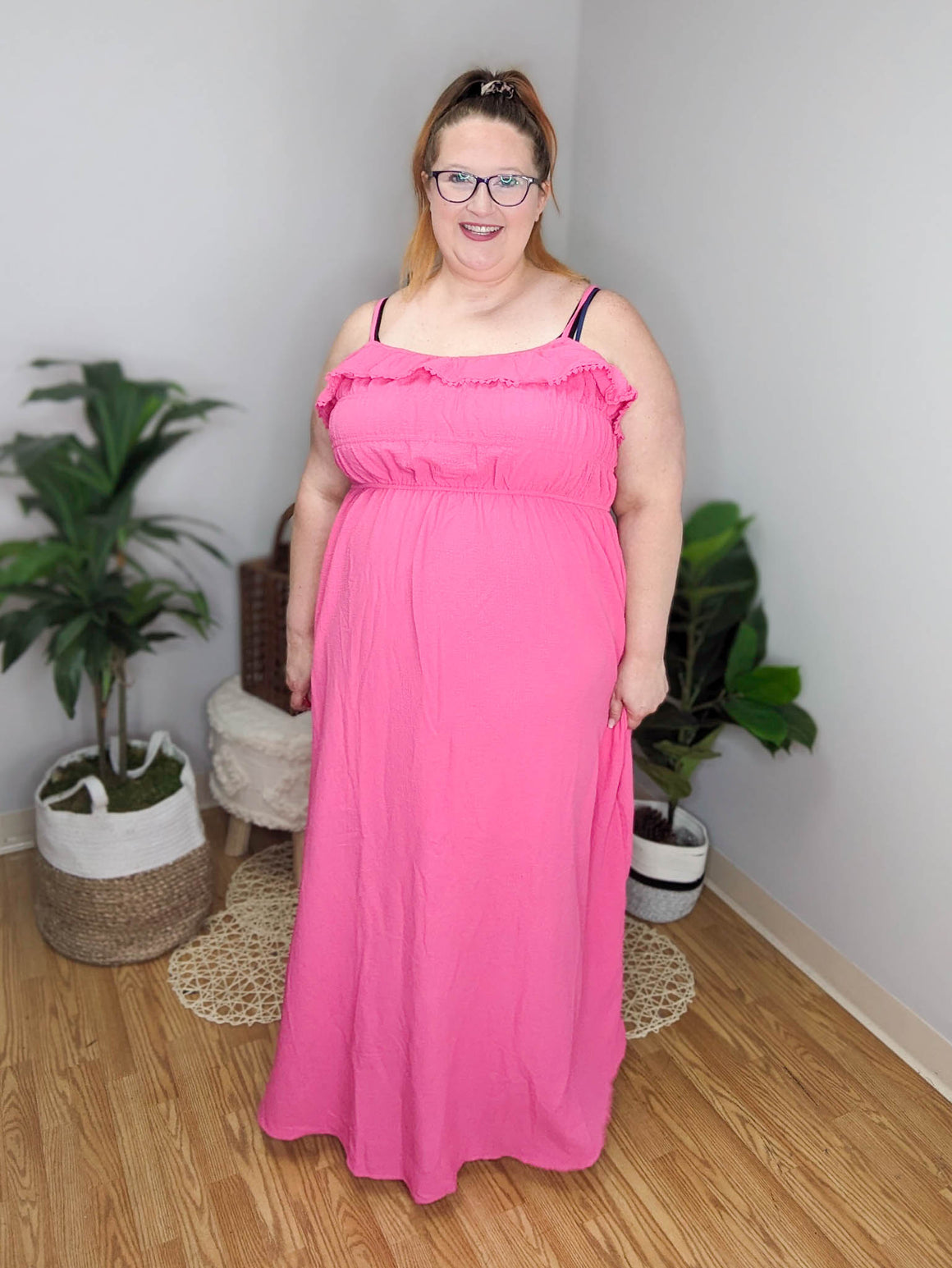 SALE- Ruffle Top Girly Maxi Dress (2 colors)