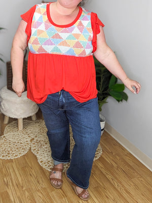 Judy Blue High Rise Weekender Slight-Cropped Wide Leg