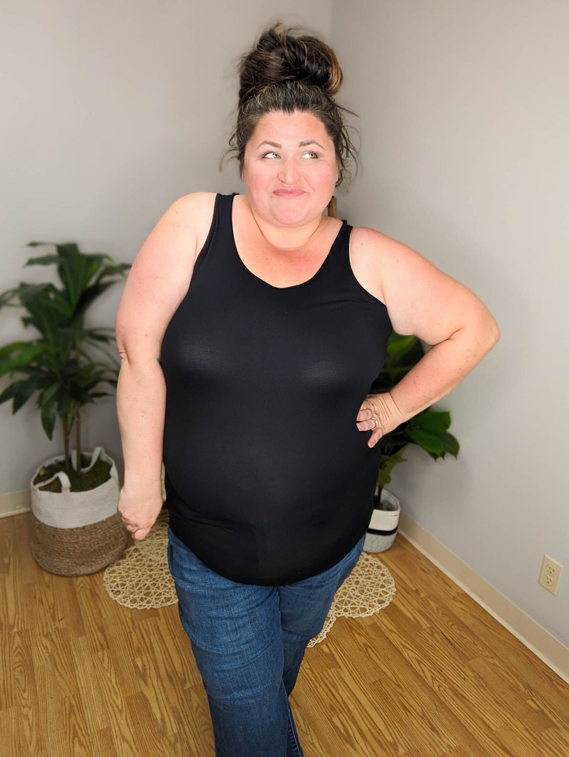 Wide Strap Long Tank long tanks dynamic fashion 