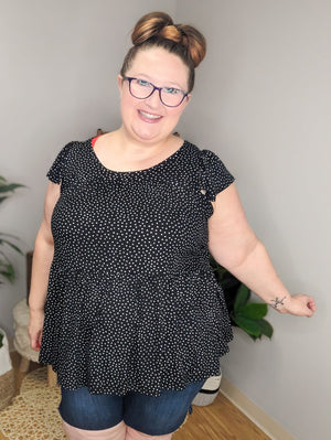Let's Polka Baby Ribbed Top (3 colors) Tops BE STAGE 