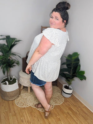 Let's Polka Baby Ribbed Top (3 colors) Tops BE STAGE 
