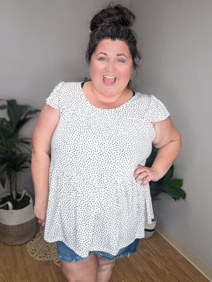 Let's Polka Baby Ribbed Top (3 colors) Tops BE STAGE 