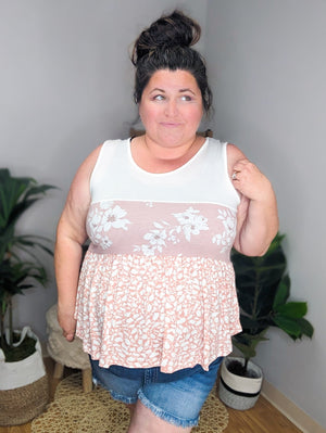 It Figures Block Printed Shaping Tank (2 colors)