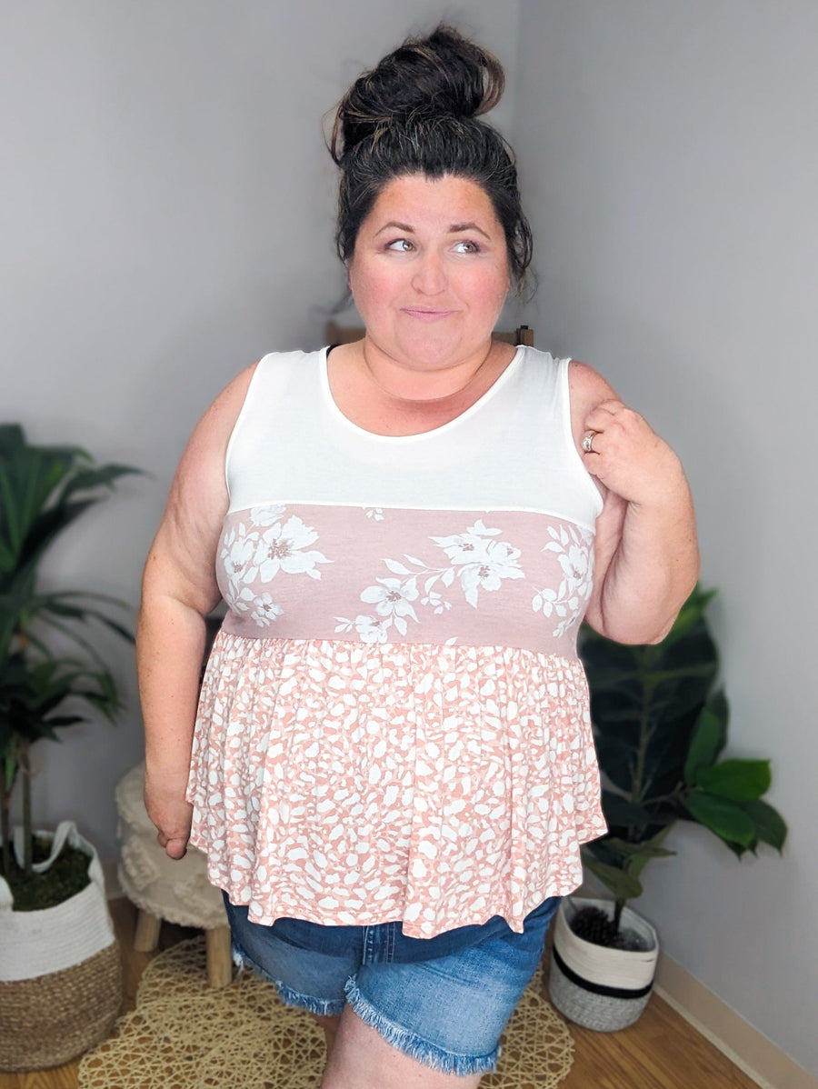 It Figures Block Printed Shaping Tank (2 colors)