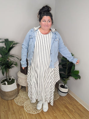 Flowy Fab Striped Tank Dress
