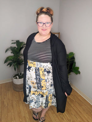 Patch of Sunshine Mixed-Print Dress Dresses eg fashion 