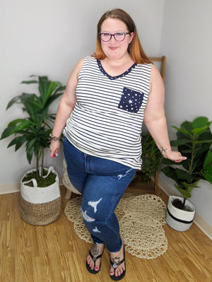 SALE- WB High Rise Distressed Skinny Jeans