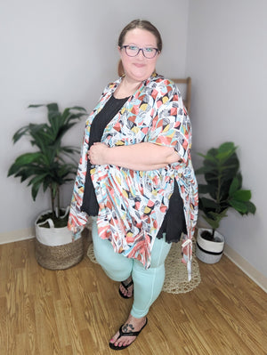 Geometric Kaleidoscope Kimono