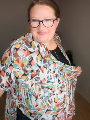 Geometric Kaleidoscope Kimono