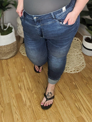 Judy Blue High Rise Yoke-Detail Skinny Jeans BOTTOMS Judy Blue 