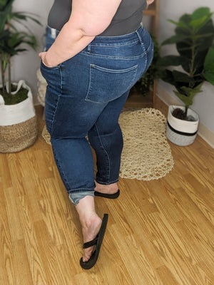 Judy Blue High Rise Yoke-Detail Skinny Jeans BOTTOMS Judy Blue 