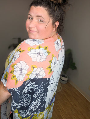 Babes + Blooms Bold Garden Kimono