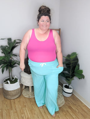 SALE- Pocket Stitch Wide Leg Lounge Pants
