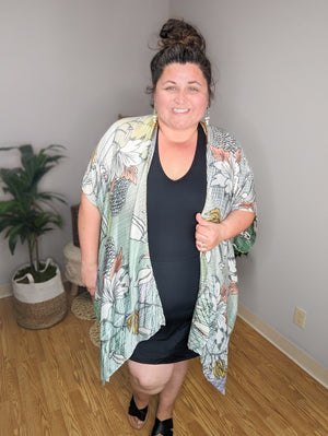 Memphis Floral Kimono CARDIGAN urbanista 