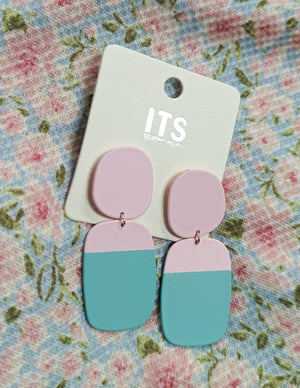 SALE- Sunset Dreams Clay Dangle Earrings