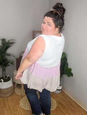 Teri Tiered Pastel Tank