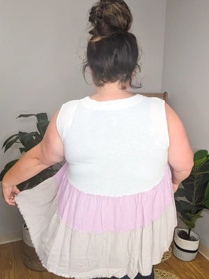 Teri Tiered Pastel Tank