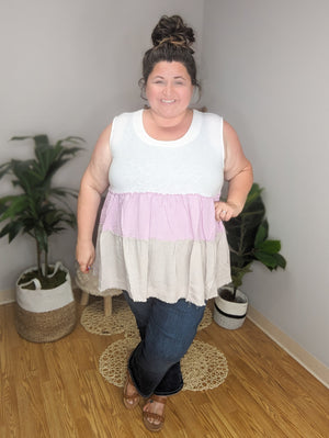 Teri Tiered Pastel Tank